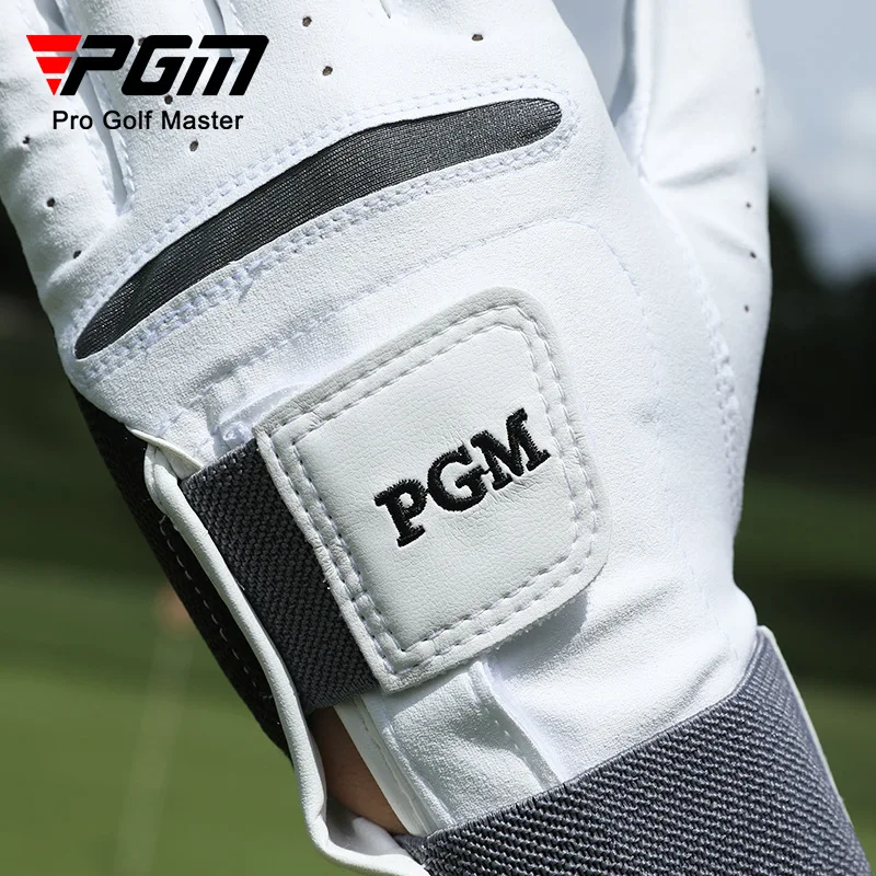 قفاز جولف PGM للرجال لليد اليسرى من جلد الغنم الأصلي مضاد للانزلاق وجيد التهوية #4