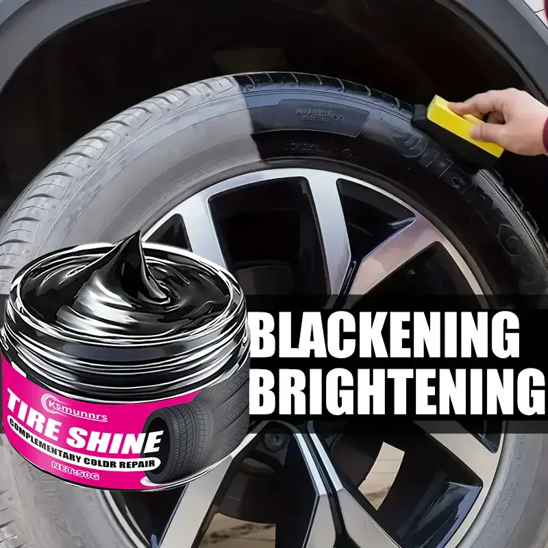 NEW Car Tire Shine Wax: Delivers durable protection,boosts gloss on plastic parts, offers long-lasting coating,resists aging