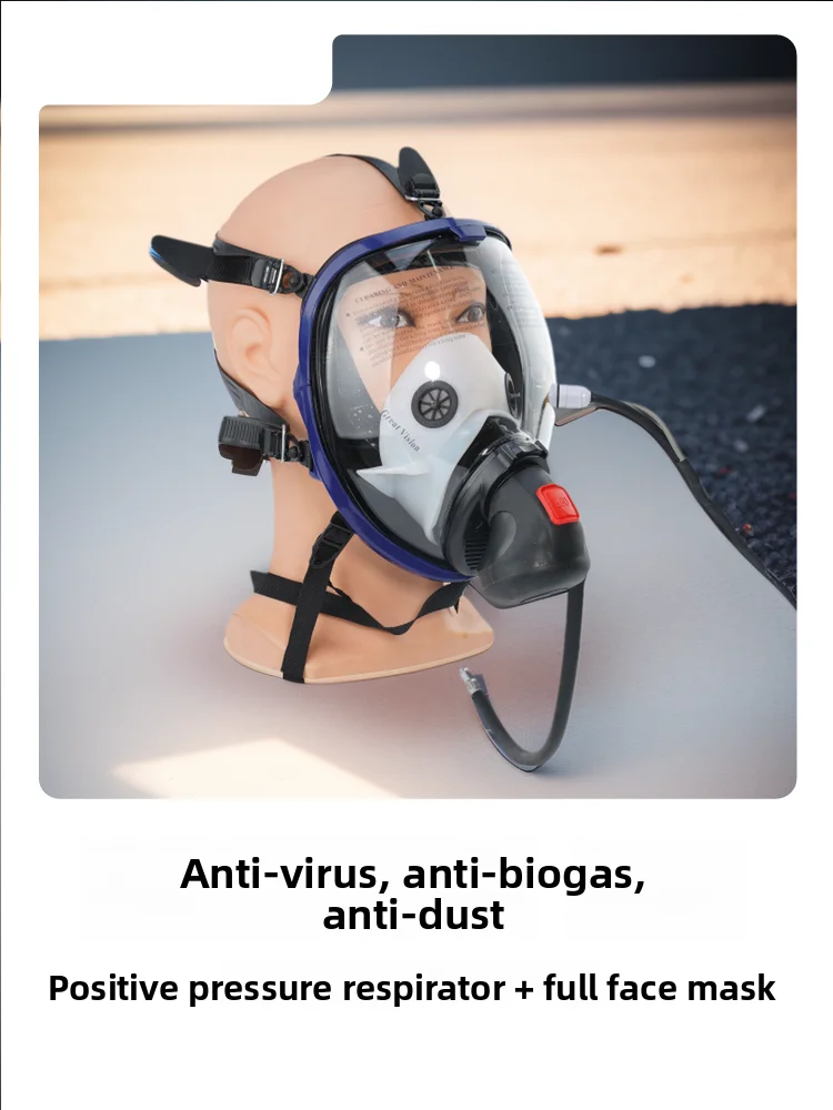 Positive Pressure Airline Respirator with Full Face Mas &Communication System–Gas Protection for Underground/Confined Space Work