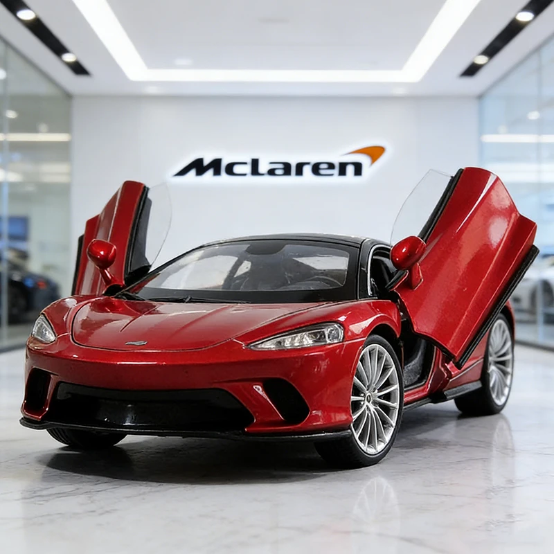 WELLY 1:24 McLaren GT Supercar Legierungsauto, Druckguss- und Spielzeugfahrzeuge, Automodell, Miniaturmodellauto, Spielzeug für Kinder