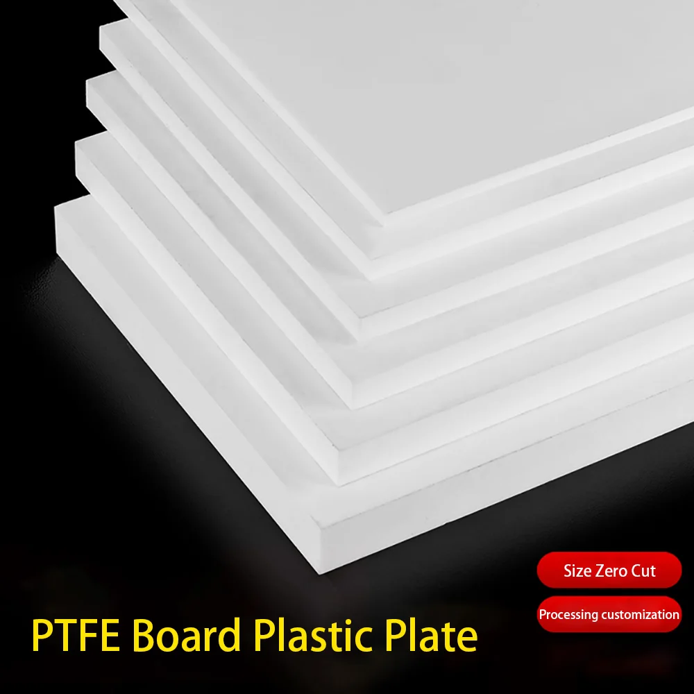 Thickness 0.5-20mm White PTFE Board Plastic Plate Sheet Gasket Handmade DIY Model Building Making Crafts Material Processing