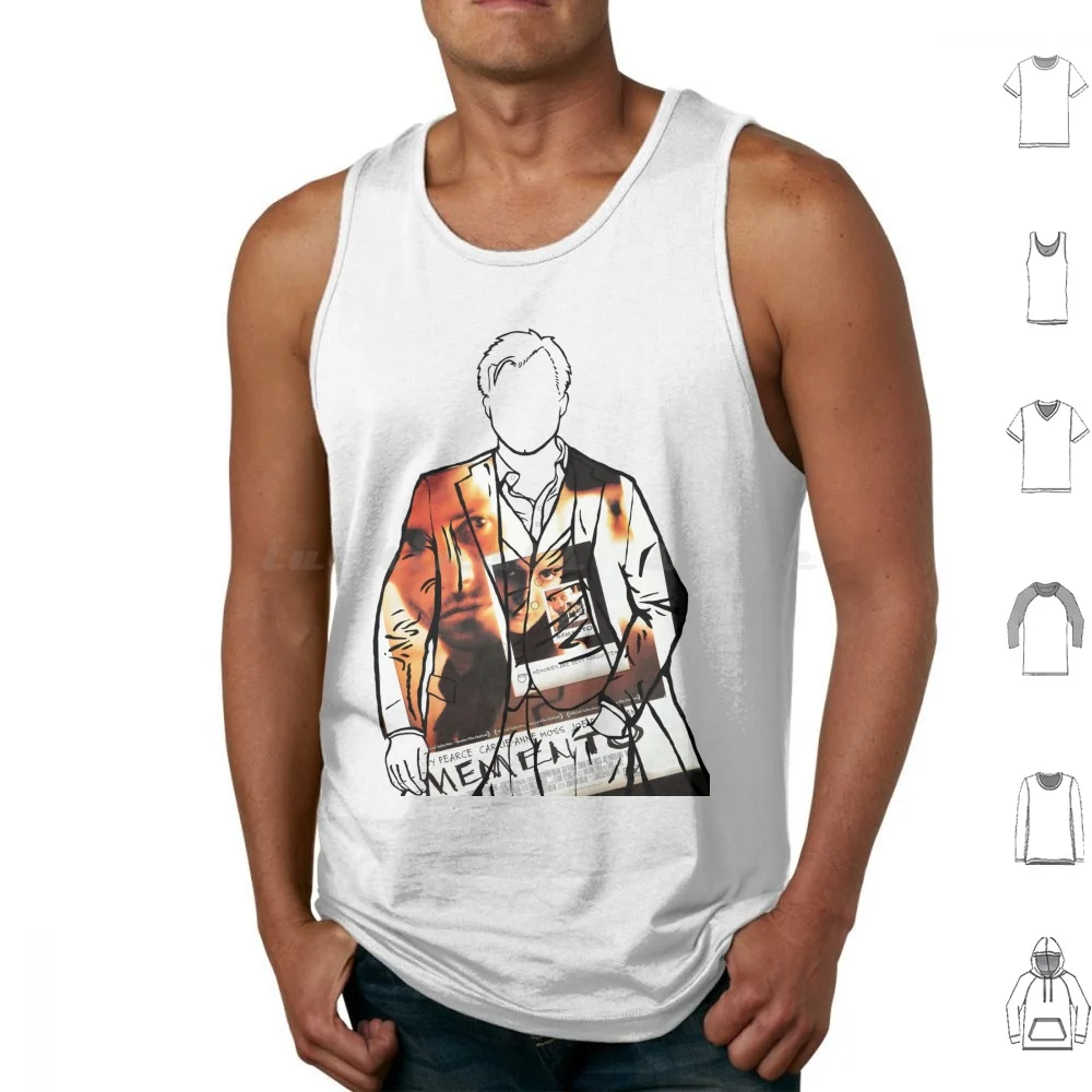 Christopher Nolan Portrait ( Memento ) Tank Tops Vest Sleeveless Christopher Nolan Memento Director Writer Cinema Film