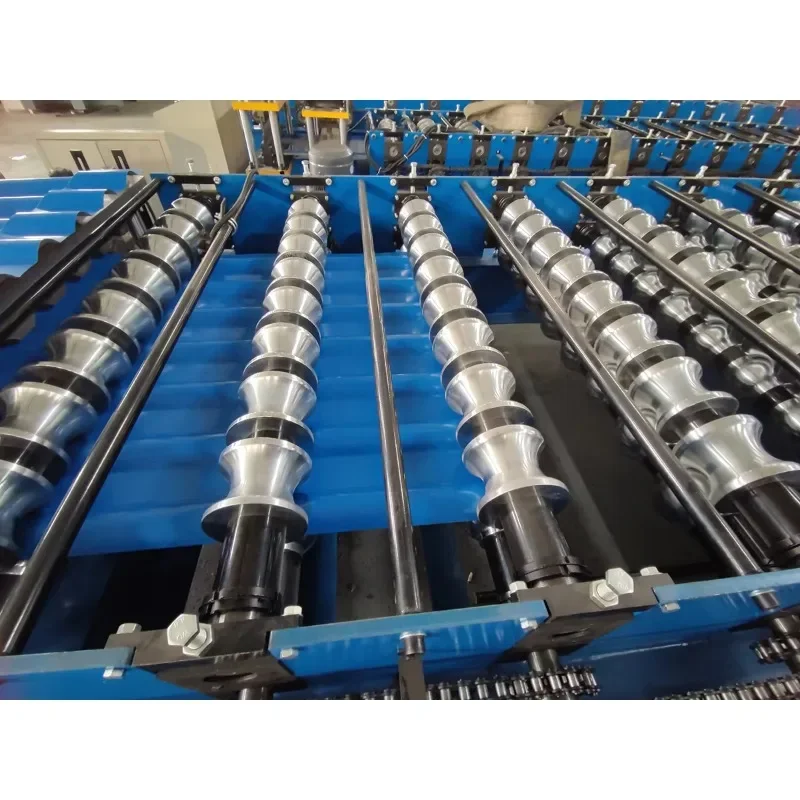 Hydraulic Glazed Ceramic Tile Forming Machine - Heavy-Duty Roof Tile Roll Forming Equipment for Construction Sites