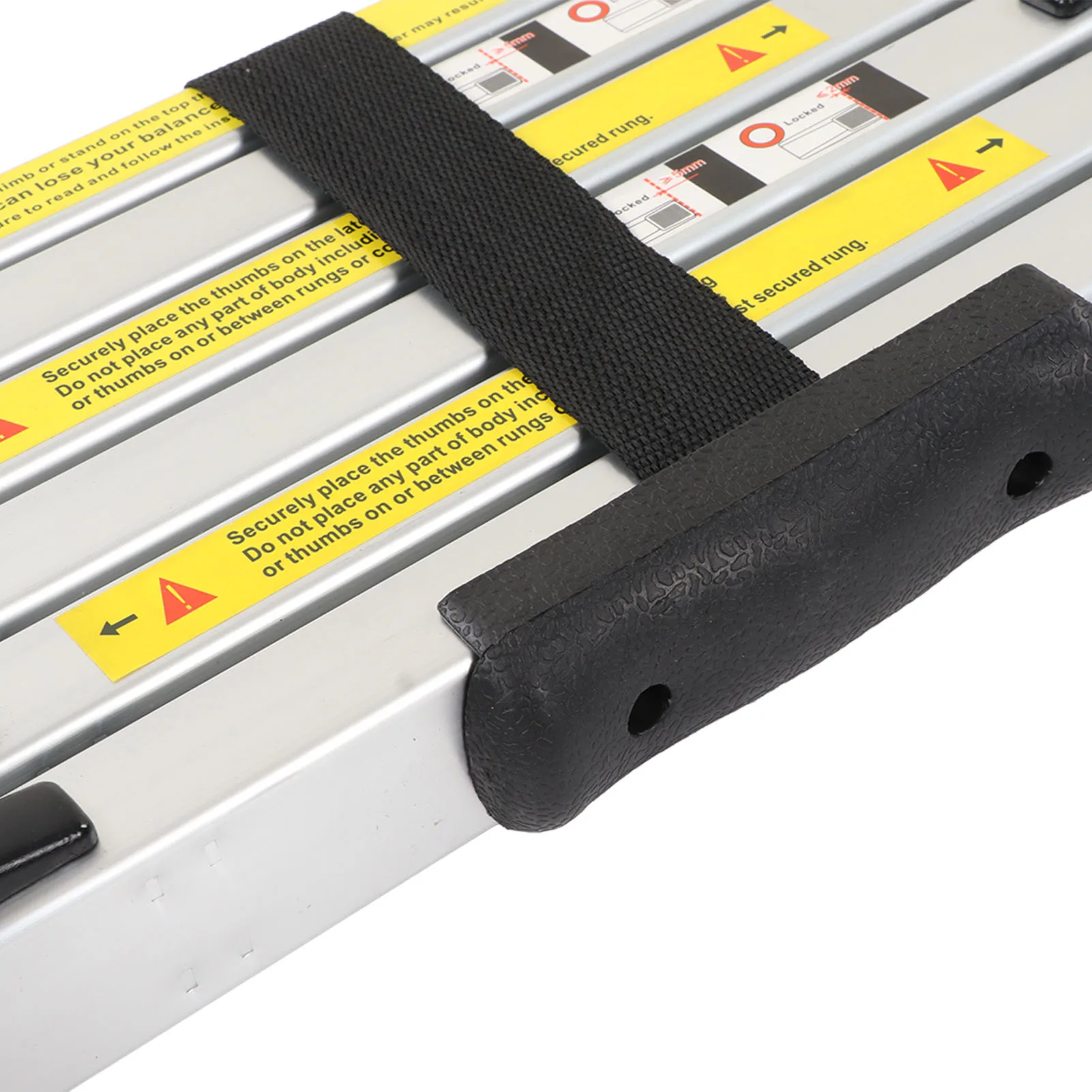 2m Extension Stair Anti Slip Foot Lightweight Portable Multifunctional Telescoping Ladder for Repair Decoration Extension Ladder