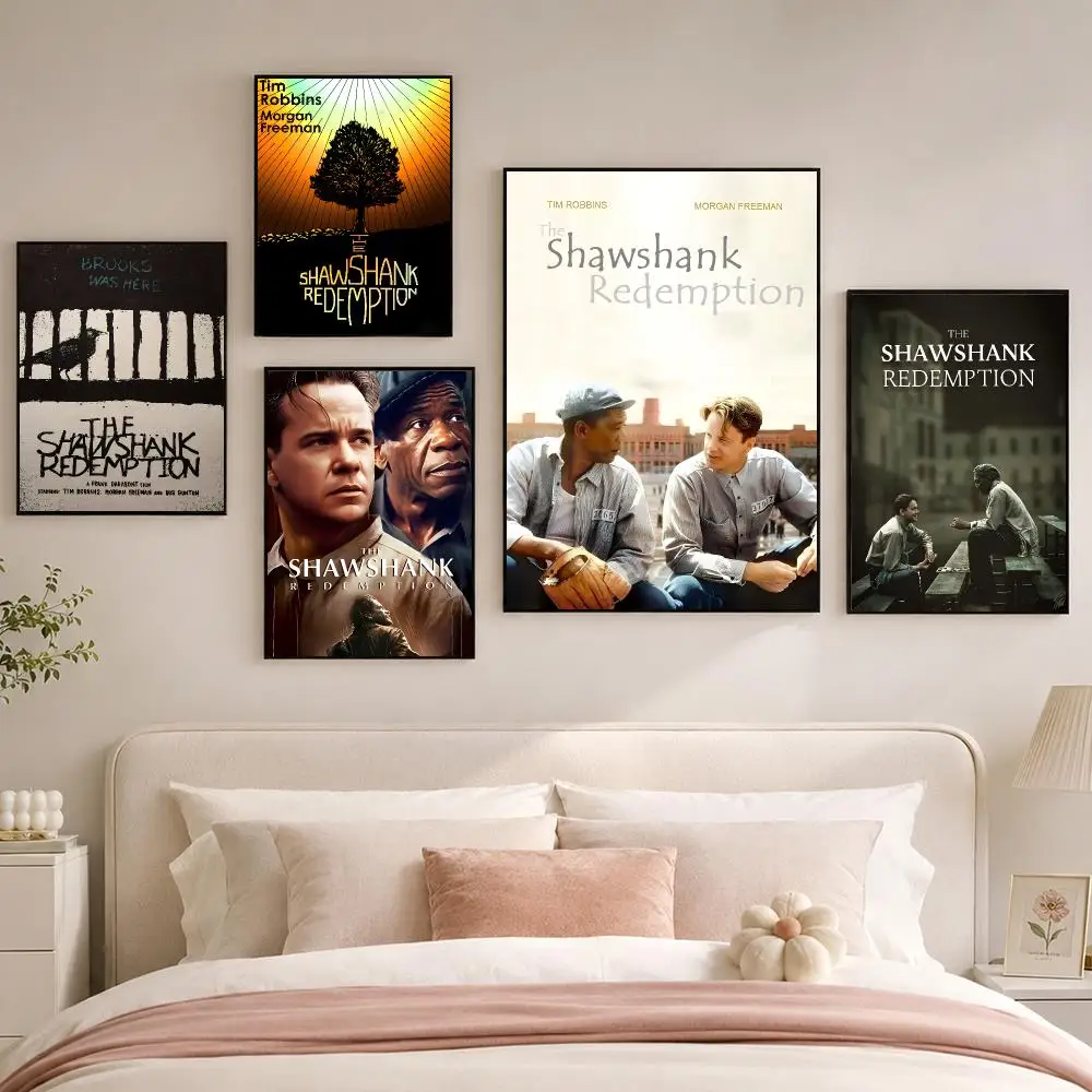 The S-Shawshank Redemption Film Poster Room Decoration, Home Wall Art Printing, Waterproof Bedroom Poster, Gift
