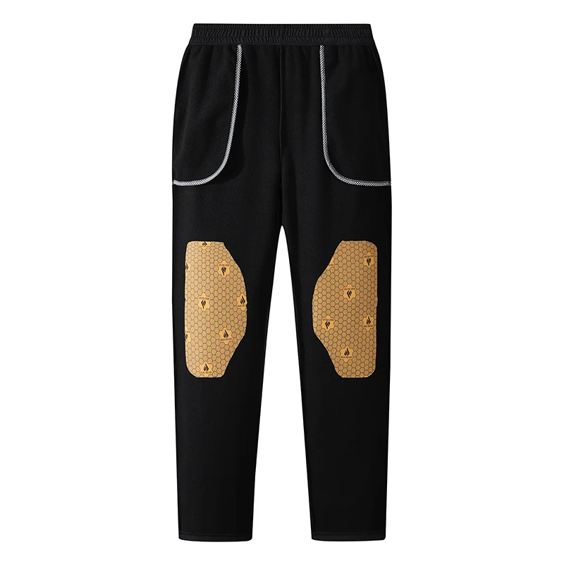 الرجال الجرافين السراويل الربيع والشتاء 6-مقاومة الدافئة رجل سراويل تقليدية الرجال السراويل المقاومة للماء مستقيم الساق فضفاض الرجال السراويل