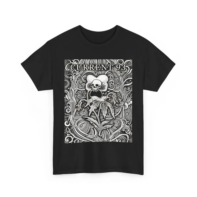 Current 93 T-Shirt, Occult Folk Band Tee Summer Men's and Women's Loose and Breathable T-shirt Top
