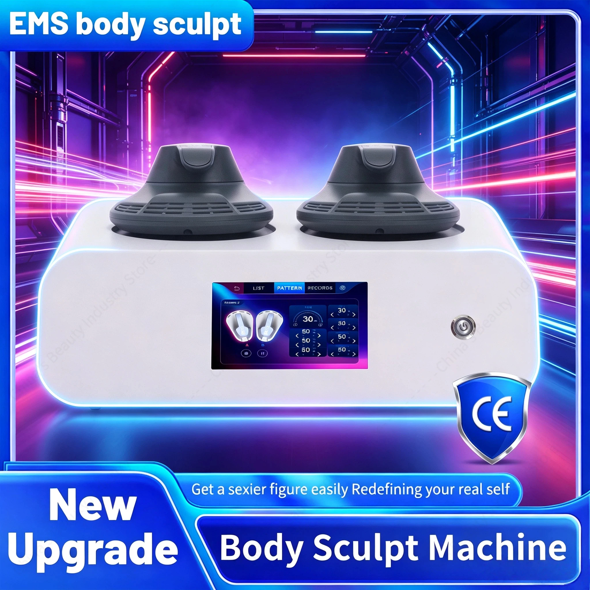 Myoslim Body Slim Sculpt Muscle Stimulate Fat Removel 6500W Eletric Machine Hi-emt RF Weight Lose Portable Electromagnetic