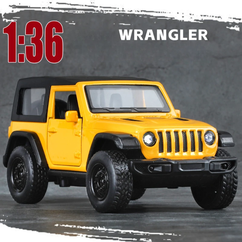 

Модель 1:36 JEEP Wrangler, модель из сплава, Детская модель, миниатюрный автомобиль, литой внедорожник, игрушечный автомобиль, подарок на день рождения