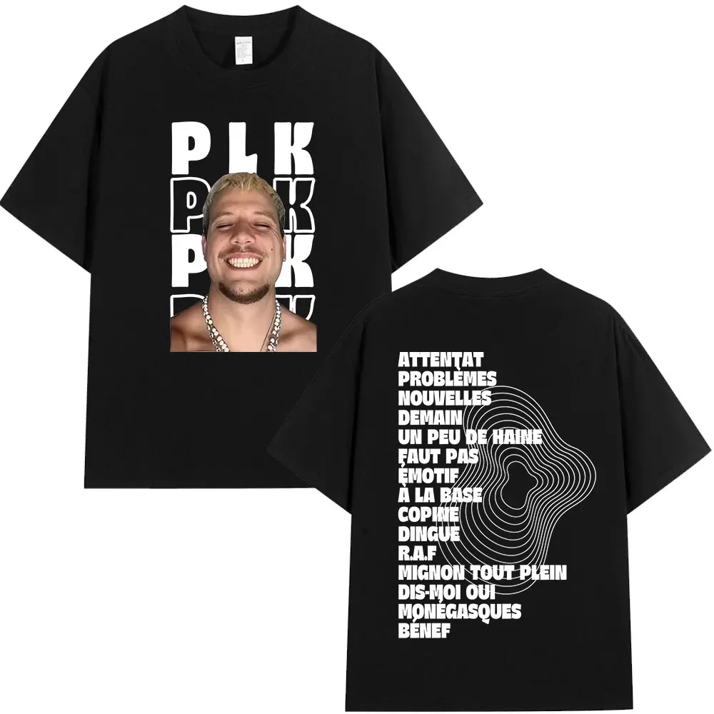 Rapper Plk FACE T-shirt Men Women Clothing Fashion Vintage Hip Hop T-shirts Casual 100% Cotton Short Sleeves T Shirts Streetwear