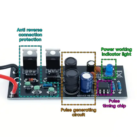 12V Lead Acid Battery Desulfator with Reverse POL Protection Battery Life Extender (Black 400AH)