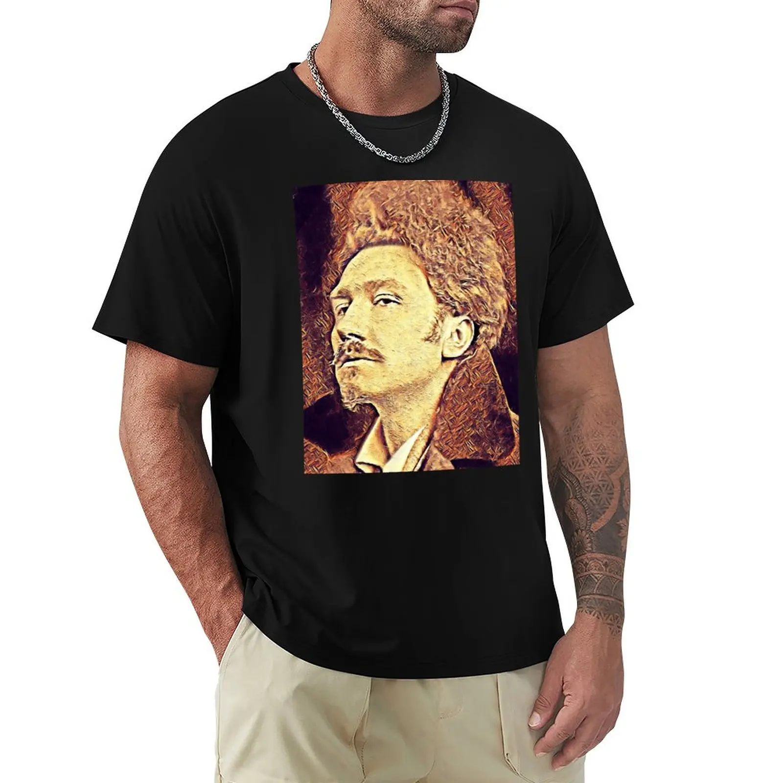 Young Ezra Pound - American Poet T-Shirt Plus Size Gym Sports T-Shirt