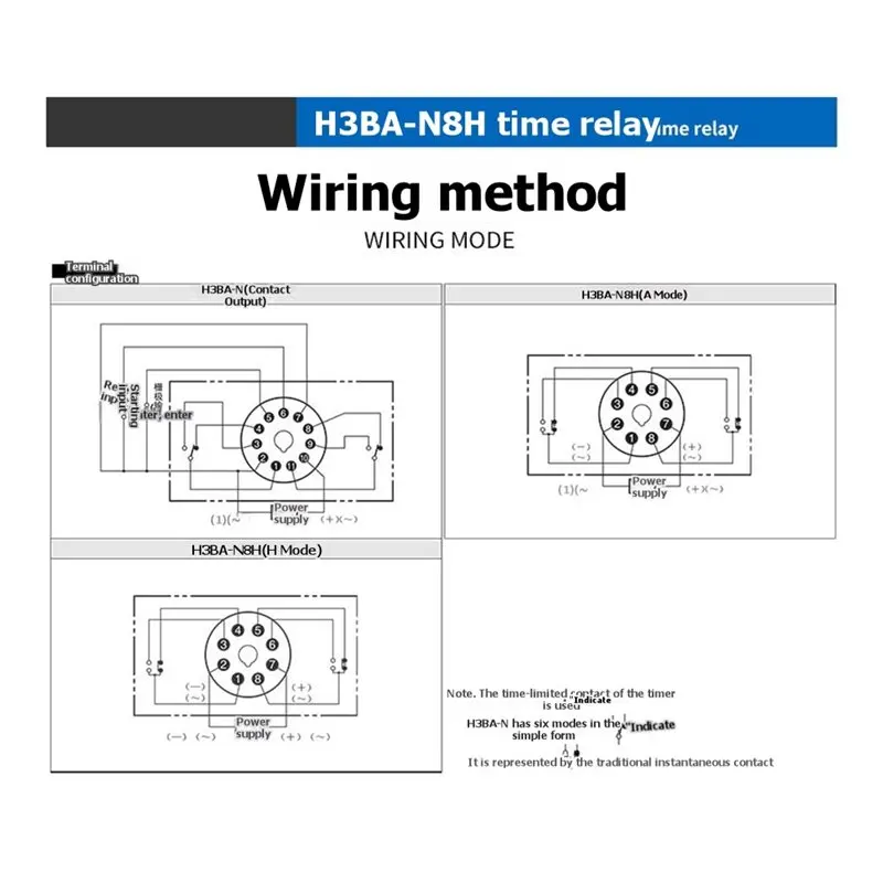 [Annual Offer] Industrial Timer Relay H3BA-N8H Solid State Time Delay Relay AC 220V Adjustable Analog Panel Mount 1.2S-300H