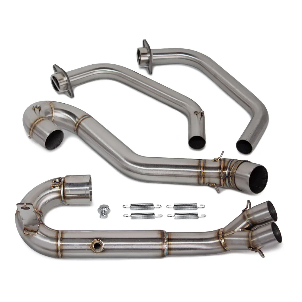 For Yamaha R3 R25 MT03 MT25 2015-2024 Motorcycle Exhaust Modify Front Pipe Kit Stainless Escape 51mm Rotate Manifold Racing Line