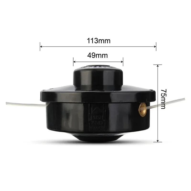 

Головка для прополки газонокосилки, автоматическое освобождение веревки без разборки, нейлоновая веревка из стальной проволоки, универсальная, машина для прополки