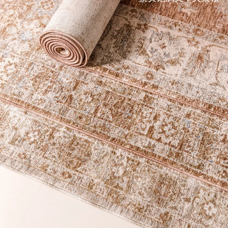 Turkey imported medieval living room carpet, French retro home American sound insulation glue-free carpet