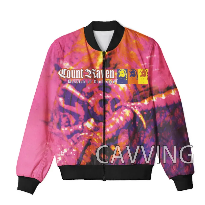 

CAVVING 3D Printed Count Raven Band Zipper Bomber Jackets Men Overcoat Mens Coat Zip Up Jackets for Women/Men