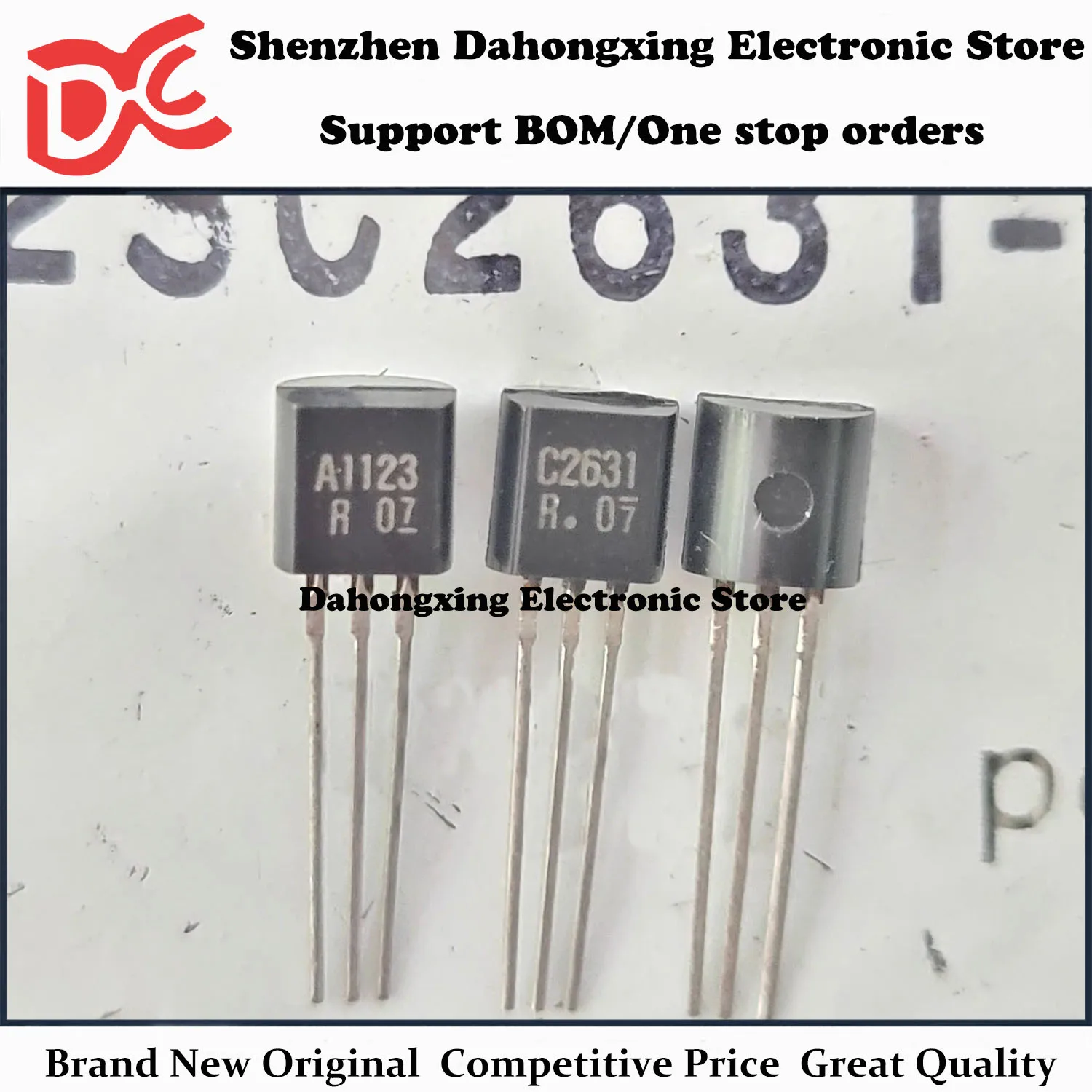 New Original 10Pairs 2SA1123 A1123 + 2SC2631 C2631 TO-92 Audio Amplifier Transistor Great Quality