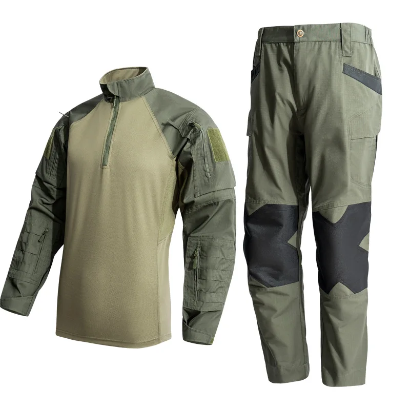 military-enthusiast-suit-men's-raider-trousers-hunting-sets-outdoor-wear-resistant-breathable-camouflage-charge-jacket-and-pants