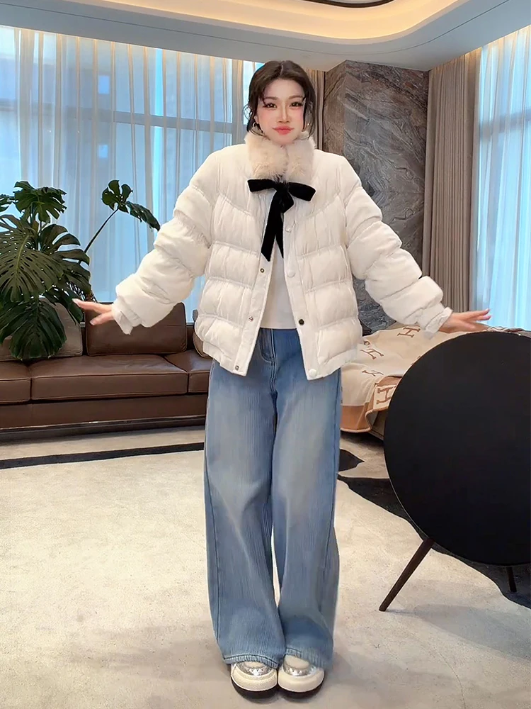 

Warm Velvet down Jaet White Goose Feather on ape ME【Snow Mountain Mousse】Hungarian 95 Ladies Casual Sle Coat