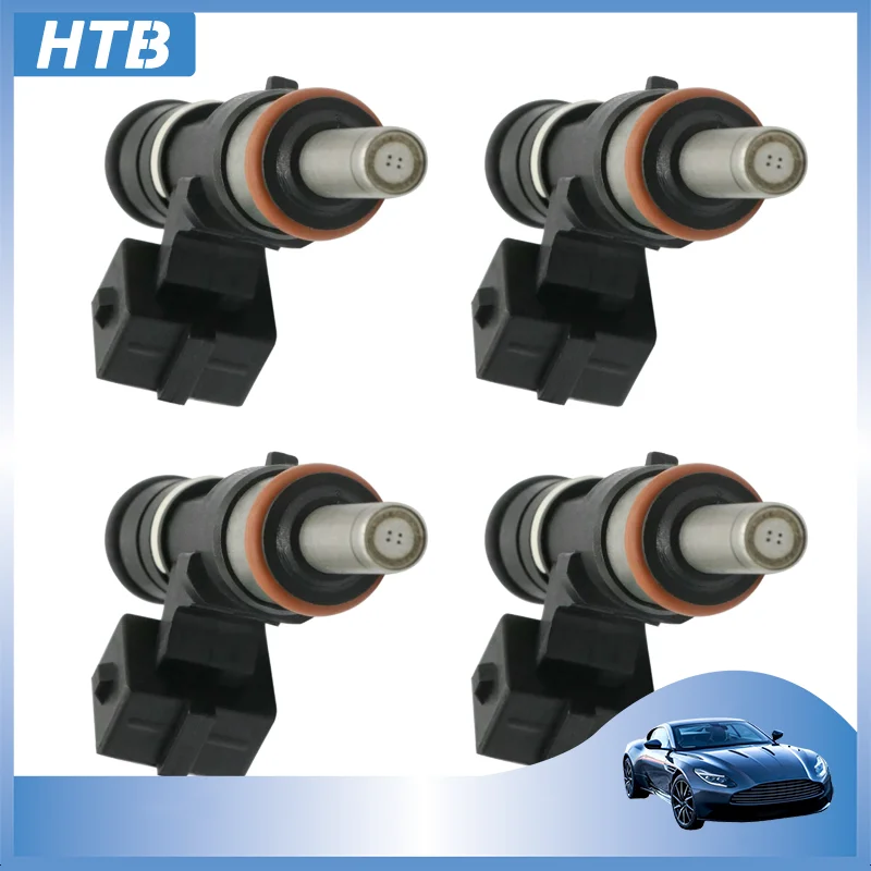 

HTB 4PCS 0280158036 Fuel Injector For BMW E60 E61 E63 E64 M5 & Touring M6 & Convertible 5.0L V10 04-2010 13647834893 13647839098