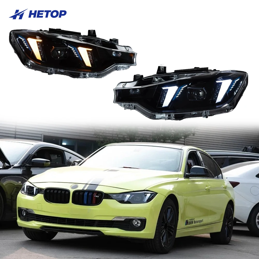 

Автомобильные фары HETOP 3 серии F31 F35 F30 2013-2018 с двухцветными лазерными элементами в стиле «Змеиные глаза» для BMW