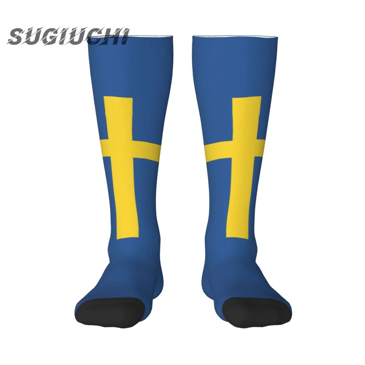 

Sweden Flag Polyester 3D Printed Socks For Men Women Casual High Quality Kawaii Socks Street Skateboard Socks
