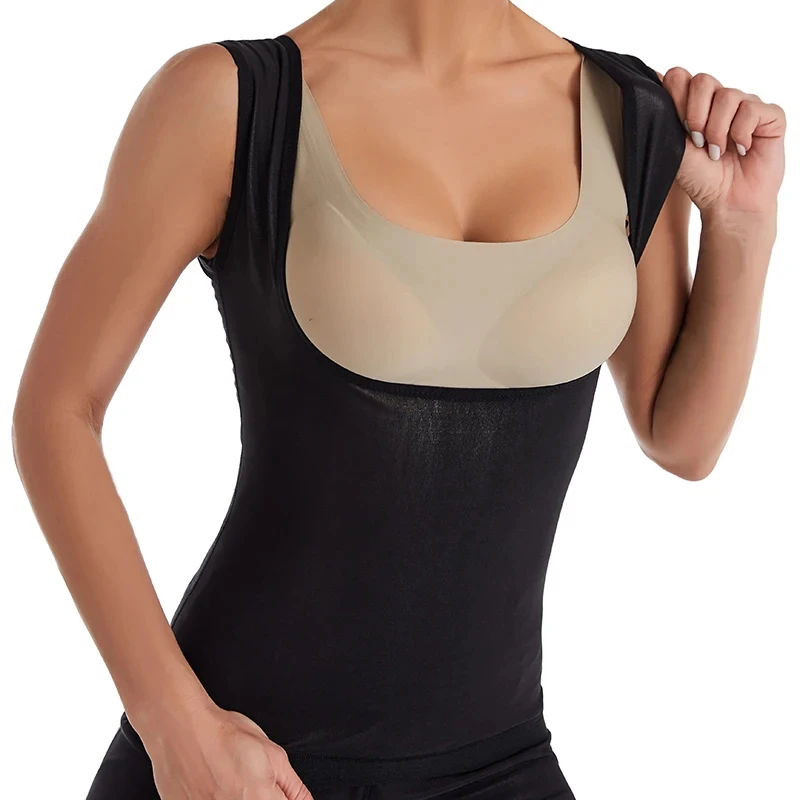 Sauna Vest for Women Weight Loss Workout Hot Sweat Tank Tops Fitness Corset Slimming Body Shaper Sports Fat Burning Shapewear