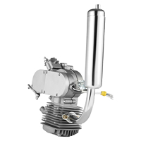 80CC 2-stroke 44 Teeth Single Cylinder Air-cooling Bicycle Engine Kit CDI Bike Hasoline Engine Motor for V-shaped Frames
