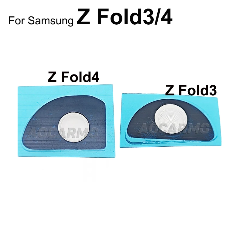 Aocarmo Flash Cover Light Cap Replacement Repair Parts For Samsung Galaxy Z Fold3 / Fold 4