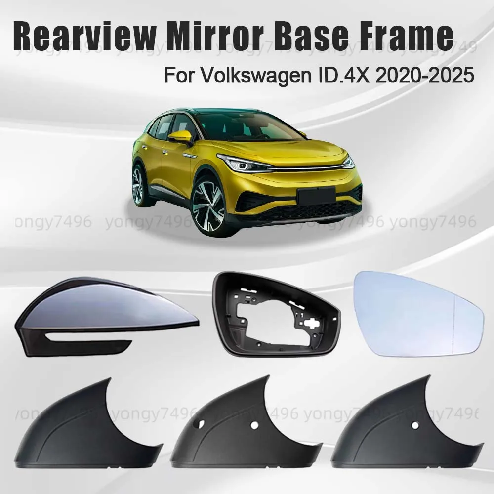 

Car Upgrade Rearview Mirror Base Frame For Volkswagen ID.4X 2020 2021 2022 2023 2024 2025 Picture Frame Lens Spotlight Hole