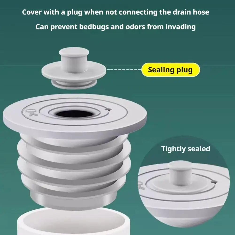 Washing Machine Drain Pipe Sealing Ring Silicone Anti-Odor Backflow Stopper Bathroom Kitchen Sewer Plug Cover