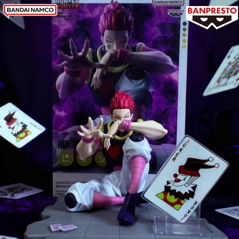 

In Stock Original BANPRESTO HUNTER×HUNTER Hisoka PVC Anime Figures Action Figure Model Toys Gift