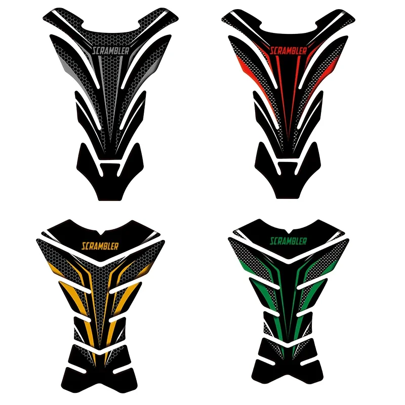 Motorcycle Accessories 3D Real Tank Pad Sticker Decal Emblem Fits For  scrambler