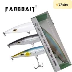 Fangbait-SEÑUELOS lápiz topwater stickbaits asturi 130 leurre de superficie, señuelo de barra de agua salada, 110mm, 130mm para bonitos cebos de lubina