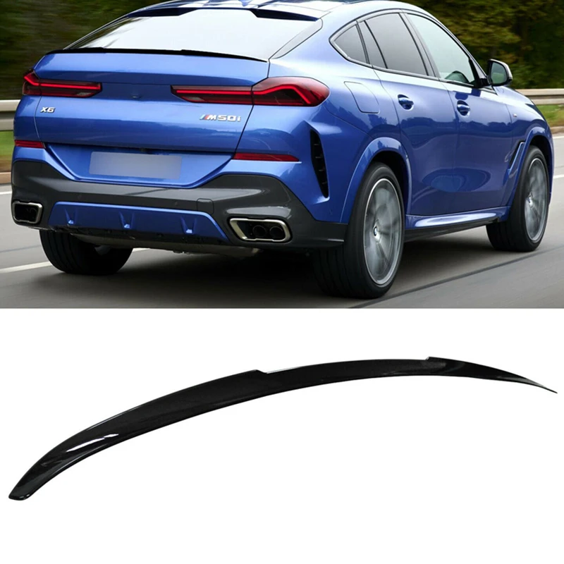 

Для BMW X6 G06/2019-2026 год, спойлер, крыло, АБС-пластик, багажник автомобиля, хвост, аксессуары для губ, комплект кузова, глянцевый черный