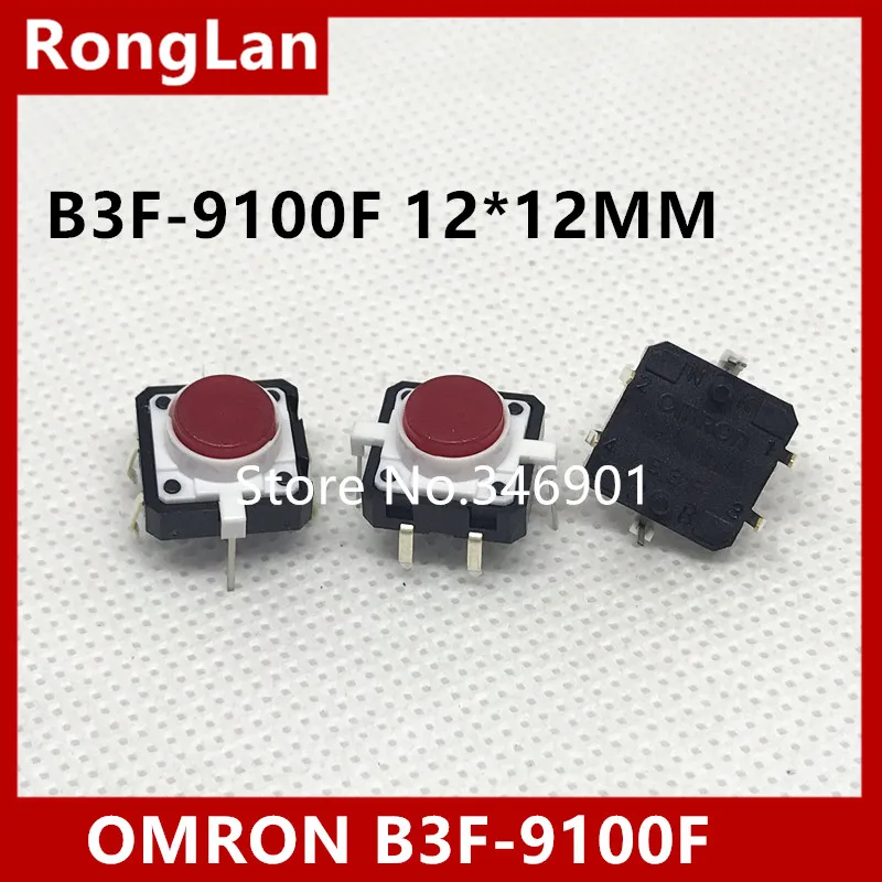 [SA] Touch 12 * 12 keys with LED red micro switch B3F-9100F genuine original--50pcs/lot