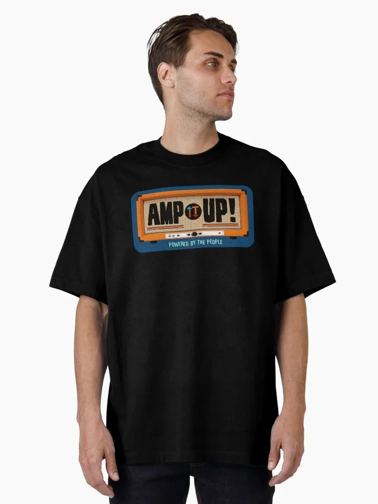 

_Amp It Up! _ Oversized T-Shirt for Sale By Amp-It-Up High-end Luxury Is for Both Men and Women Top Y2k