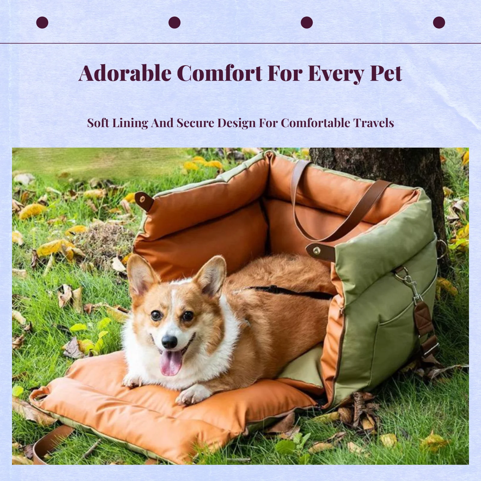 Dog Waterproof Non-Slip Rear Seat Highway Outing