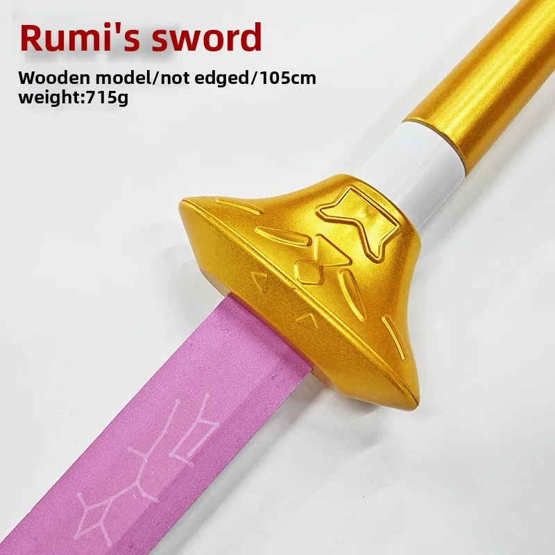 105cm/41.34in Demon Hunters Cosplay Sword PU Samurai Medieval Game Peripherals Party Supplies Collectible Ornaments Holiday Gift