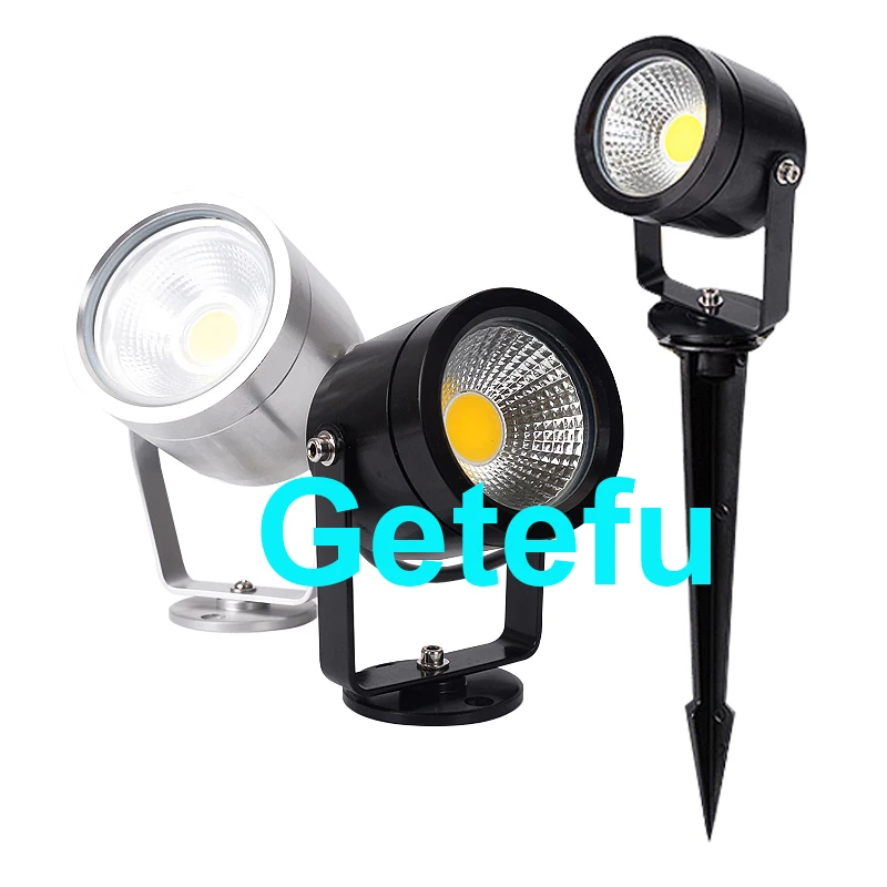 COB LED Lawn Lamp 7W 9W 12W Outdoor Landscape Spike Spotlight For Tree Path Way Garden Lighting Decoration Outdoor Flood lights