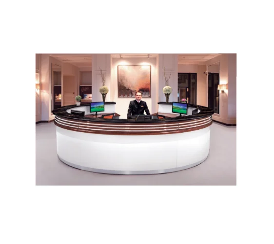 *Most Popular Round MDF Front Desk for Hotel Lobby Office Building Reception Versatile and Stylish Office Furniture