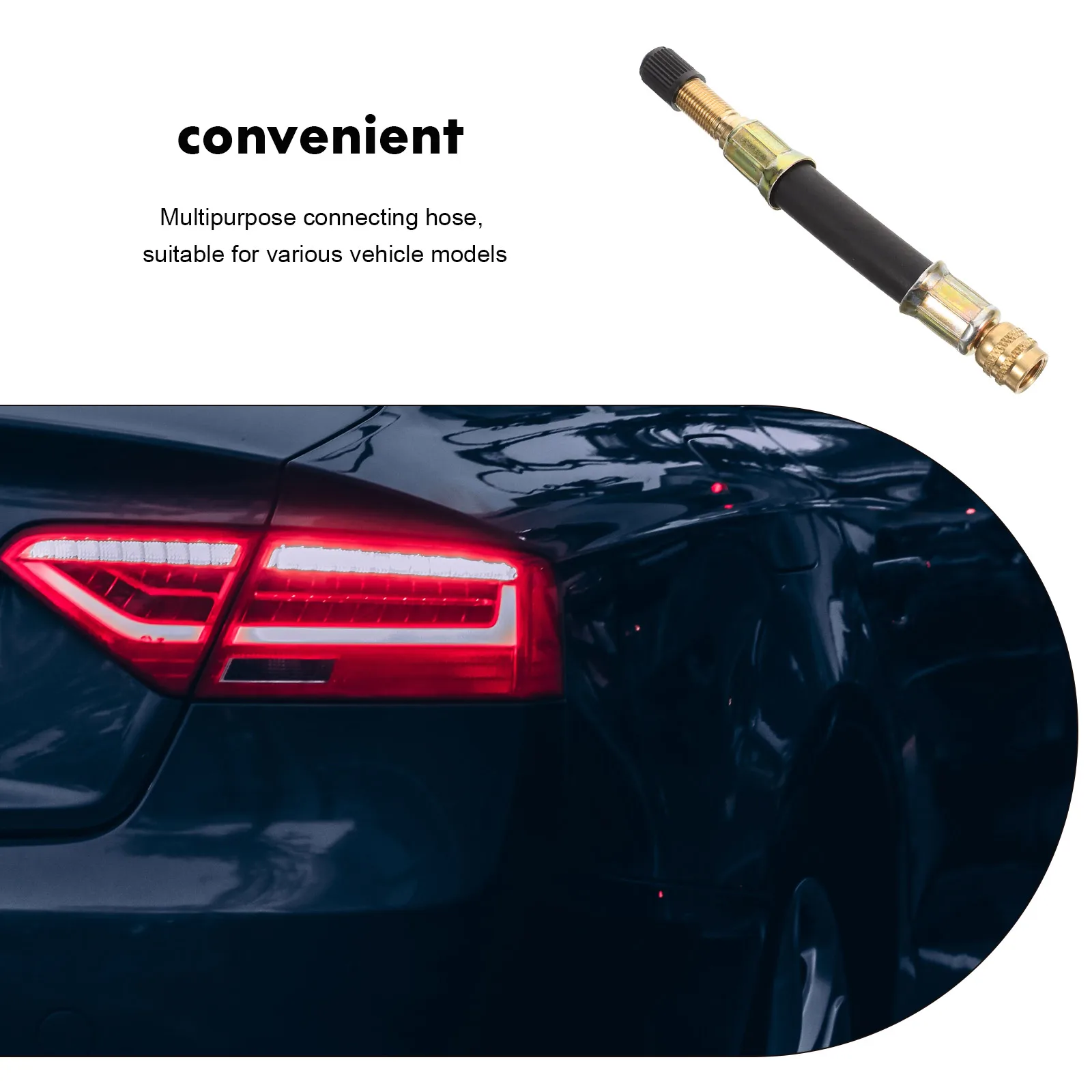 

Dual Wheel Inner Tube 100mm Extension Hose Tire Valve Adapter Extend Pipe for Car Flexible Valve Stem Fitting Tire Extension