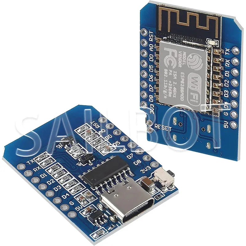 1-10PCS WeMos D1 Mini TYPE-C/Micro USB ESP8266 ESP-12F CH340G V2 Module WiFi D1 Mini Development Board 3.3V With Pin For Arduino