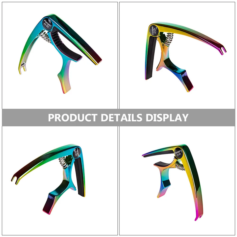 

Guitar Capo Clips Tools Adjustable Handheld for Ukulele Wide Neck Acoustic Accessories