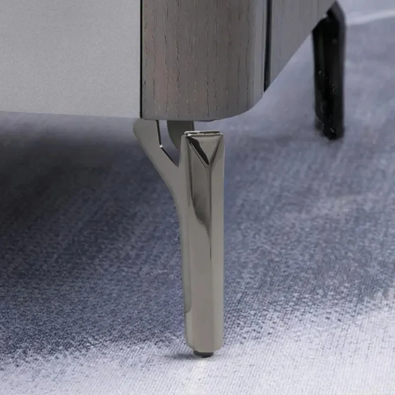 15cm/18cm Black Metal Furniture Legs Light Luxury Sofa Legs Support Feet for TV Cabinet Coffee Table Bed Bathroom Cabinet