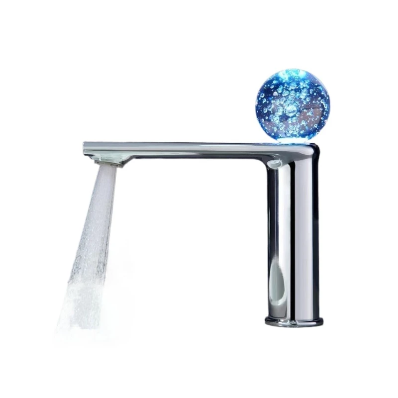 

All-copper faucet crystal hand wheel household washbasin bathroom washbasin table basin faucet