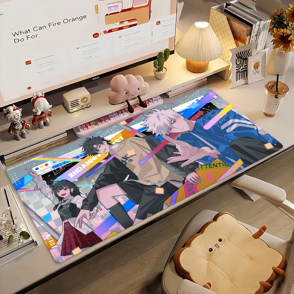 Anime L-Link Click Mouse Pad Non-slip Rubber Gamer Balance Computer Mat Decoracion Deskmat Laptop Office Large