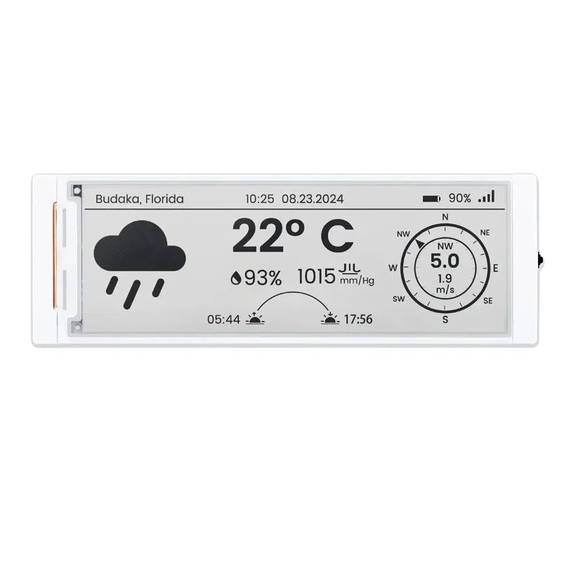 CrowPanel ESP32 5.79inch E-paper HMI Display with 272*792 Resolution Black/White Color Driven By SPI Interface