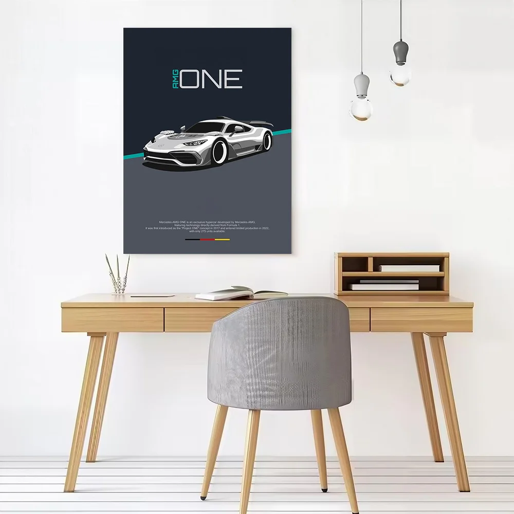 German Car- ONE Poster Customizable Printed Canvas Painting for Pictures Wall Art Modern Home Decoration Ornaments Room Decor